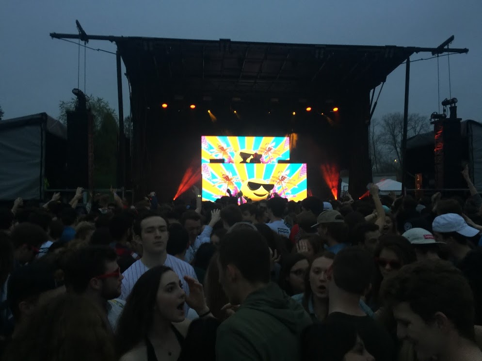 A view of the stage at the Spring Concert, featuring Loud Luxury